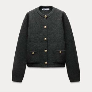 Zara Charcoal Knit Sweater